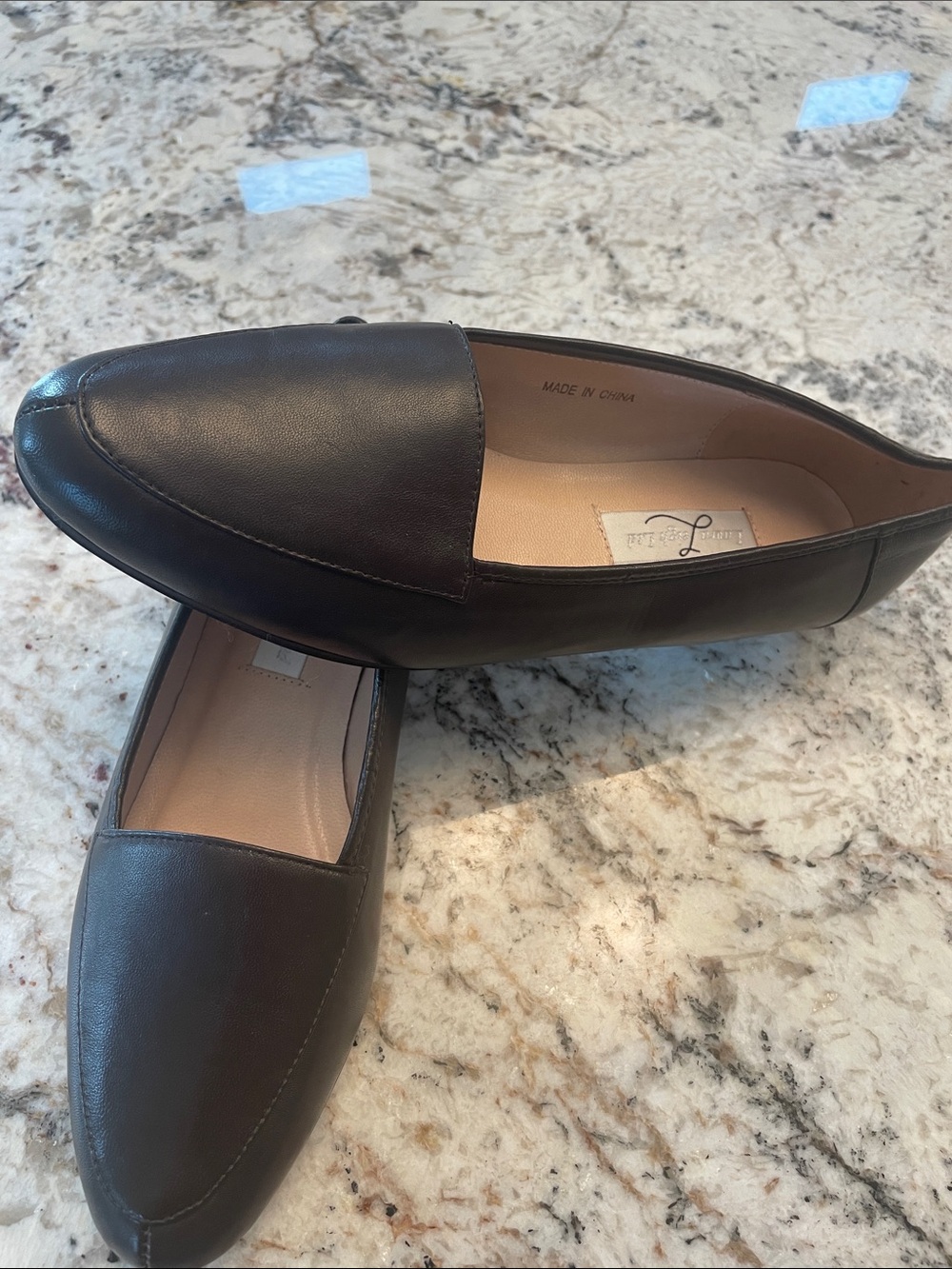 Women's Brown Leather Slip-On Loafers by Laura Leigh Ltd Leather Uppers. “Chris”